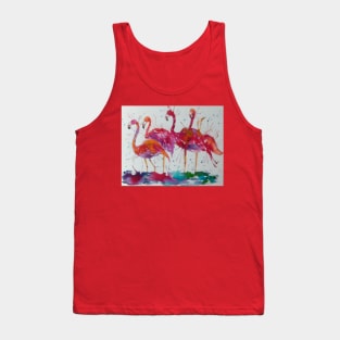 Pink Flamingos Tank Top